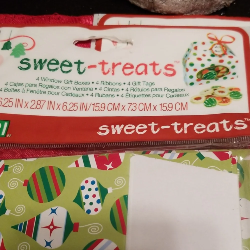 Holiday Christmas Sweet Treat Boxes Lot of 4 New